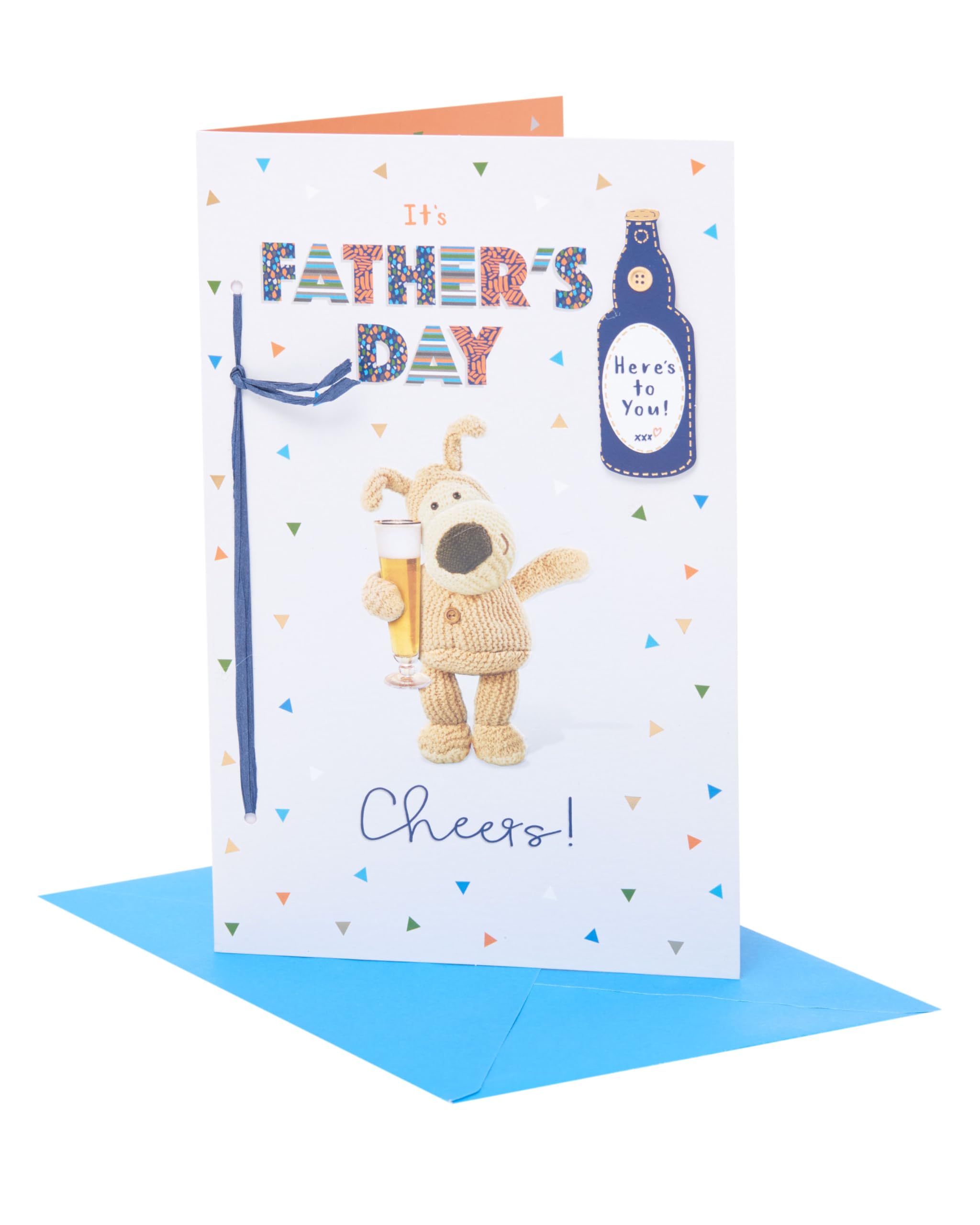 Boofle | It's Father's Day Cheers! Father's Day Card | Card for Dad, Grandad, Husband | Him, Boys, Men | Cuddly Cheers | With Envelope | 165x254 mm