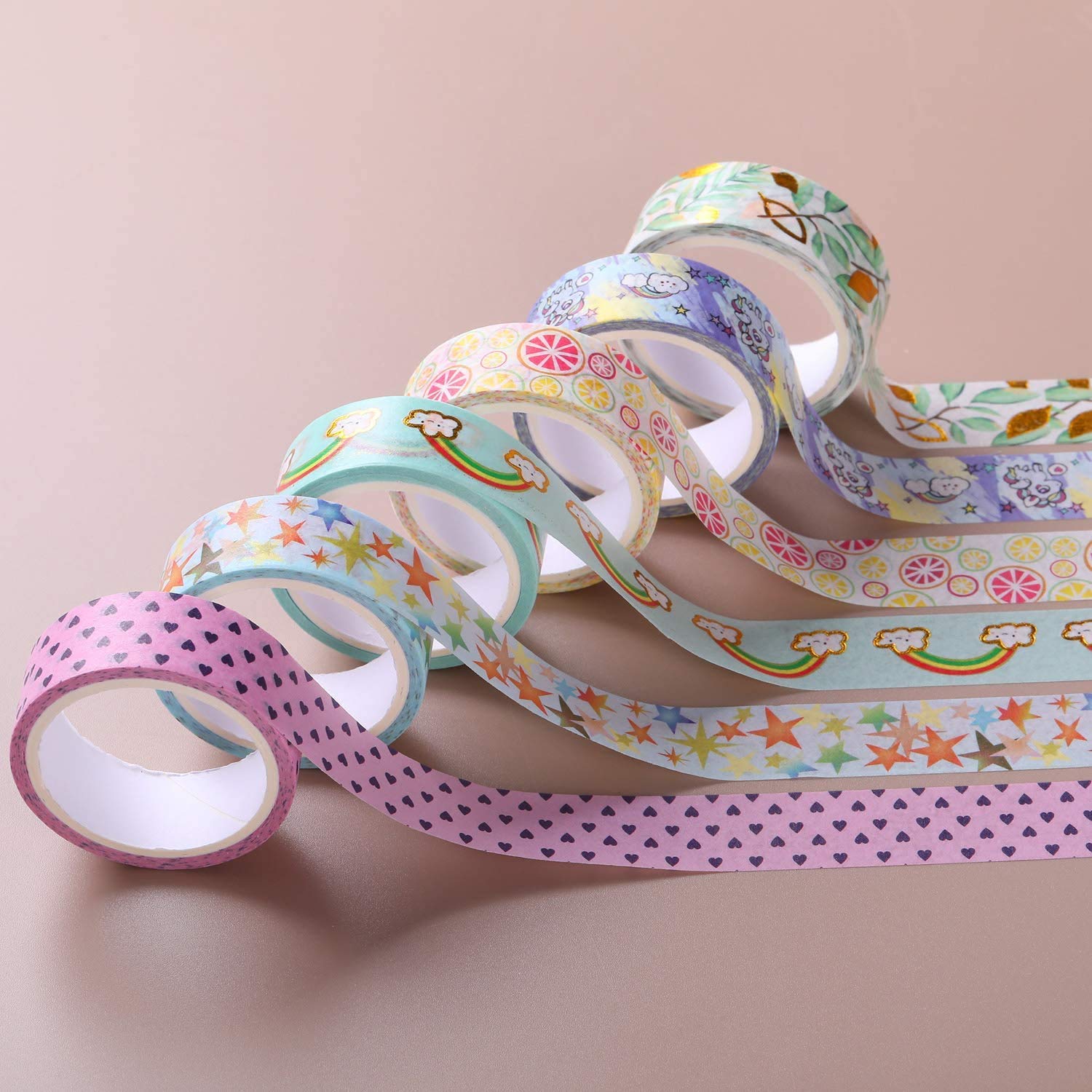 Washi Tape Decorativo - Rotolo Da 10m X 5cm Per Journal, Regali E DIY, Design Via - Foto 10