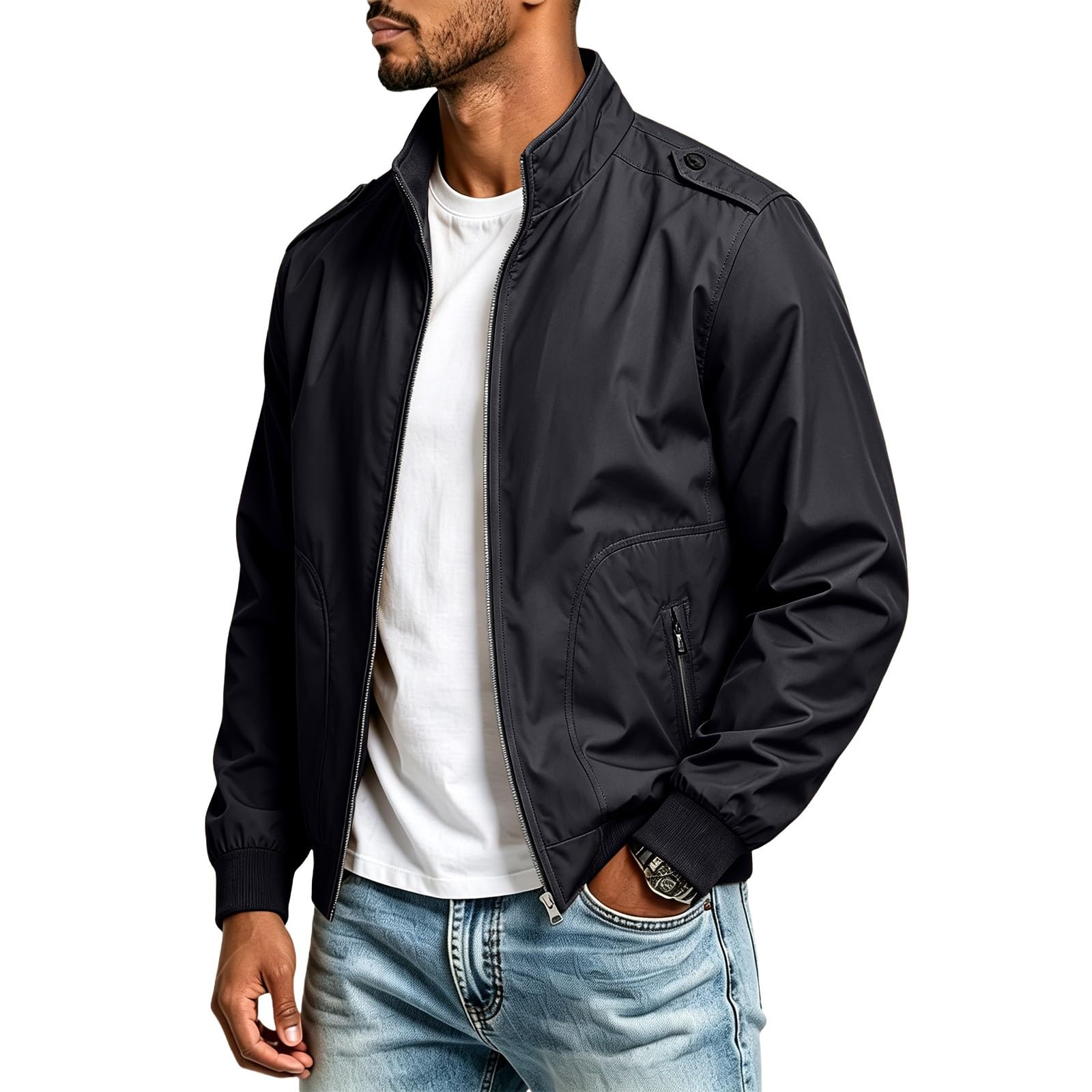 Générique Veste Homme Hiver Pardessus Coupe Vent Des Poches Décontracté Trench-Coat, Classique Pardessus Doublure Thermique D'hiver Vestes De Pour Réunions Entre Amis En Automne Et Hiver