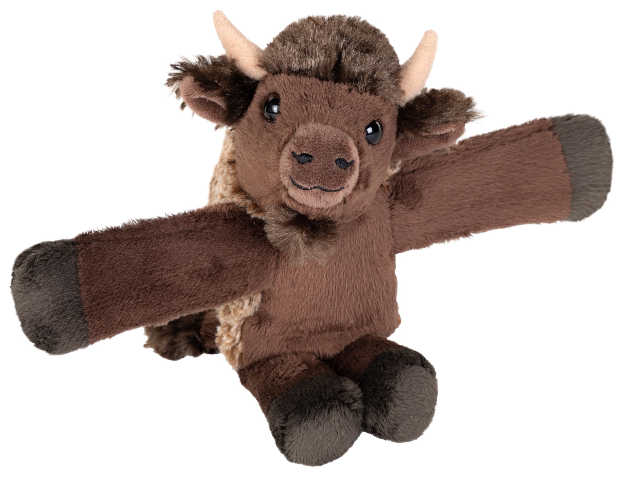 WILD REPUBLICHuggers Bison, Stuffed Animal, 4.5 inch, Plush Toy, Eco Friendly