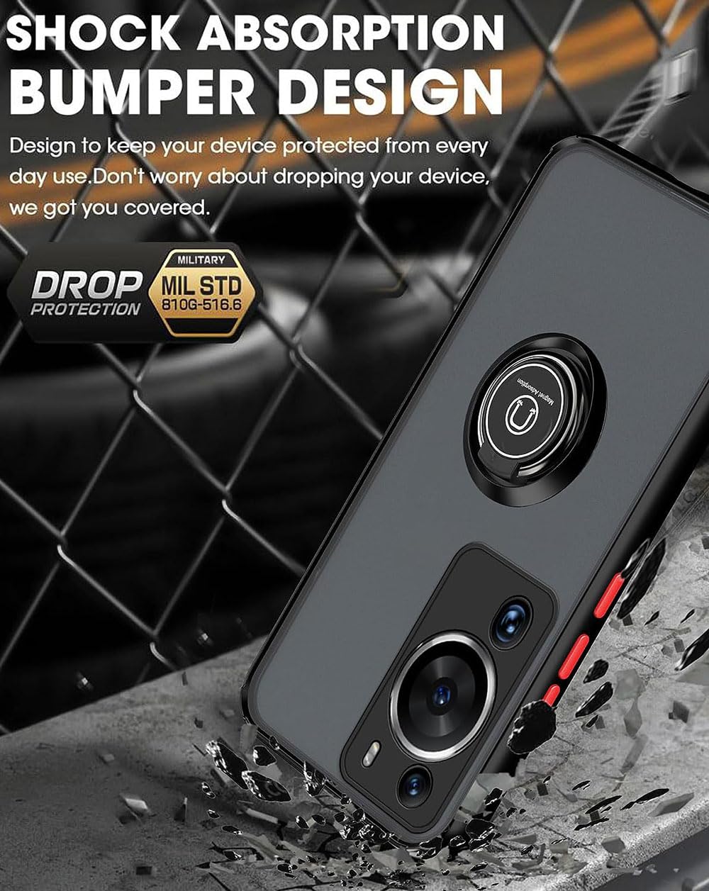 SEAHAI Cover Per Huawei Pura 70 PRO, [Militare Anti-Caduta