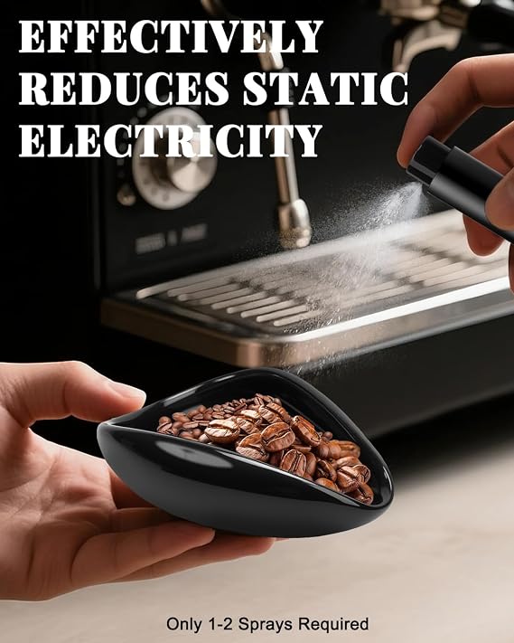 Ceramic Coffee Bean Dosing Tray & Aluminum Glass Spray Bottle