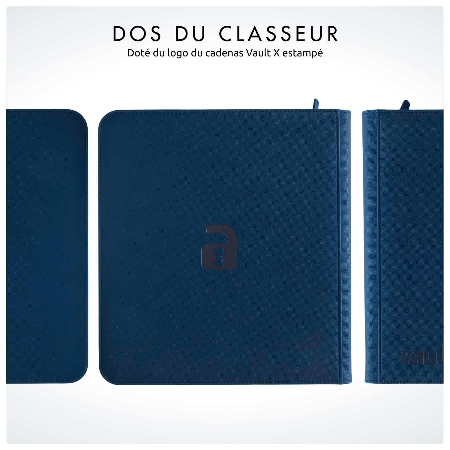 Vault X Exo-Tec® Classeur à 12 compartiments pour cartes à collectionner avec fermeture à glissière - 480 pochettes latérales