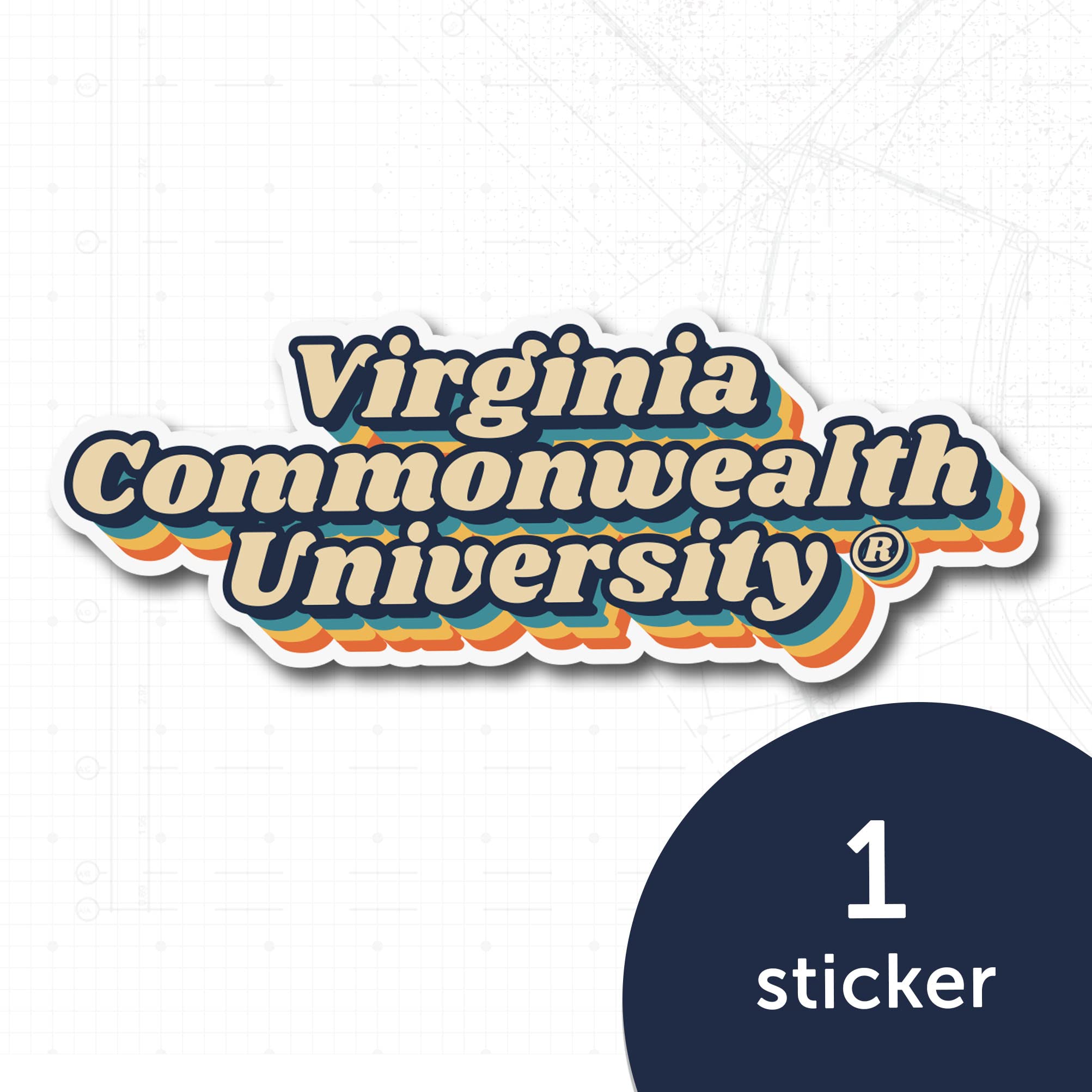 Virginia Commonwealth University VCU Rams Vinyl Decal – Officially Licensed Sticker For Car, Laptop, Water Bottle - View #2