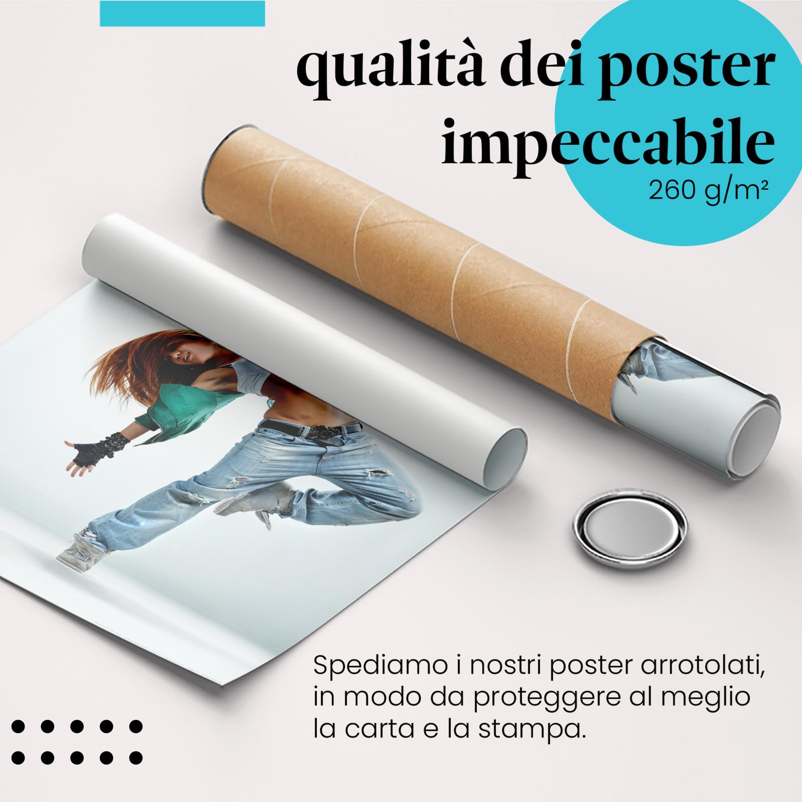 Postereck - 0193 - Hip hop, ballerina, musica, danza, street dance, donna - Decorazione da Parete, Stampa Fotografica, Arredamento Interni, Quadri - Tela - 100,0 cm x 75,0 cm
