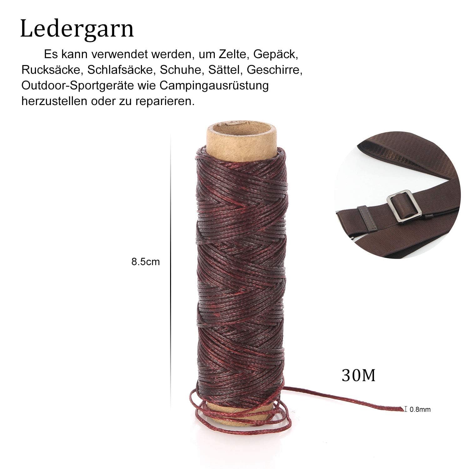 Filo Di Nylon Legato Selric Tex 70, 210D/3, Colore Verde Fresco, Bobina