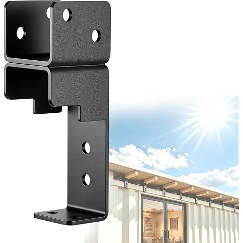𝟐𝟐𝐏𝐂𝐒 Container Roof Truss Brackets, Shipping Container Roof Brackets Fits 20 FT Containers, Fits 2x4/2x6 Lumber, for Container Canopy Shelter, Living Space Conversion , Bar & DIY Tiny Home