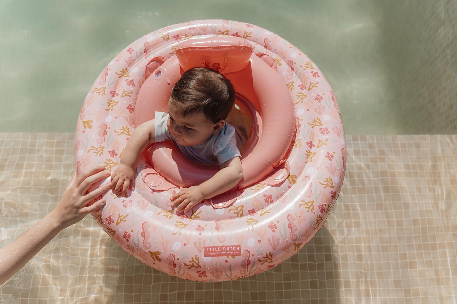 Little Dutch Schwimmsitz Schwimmring für Babys Kleinkinder Mädchen rosa - Ocean Dreams