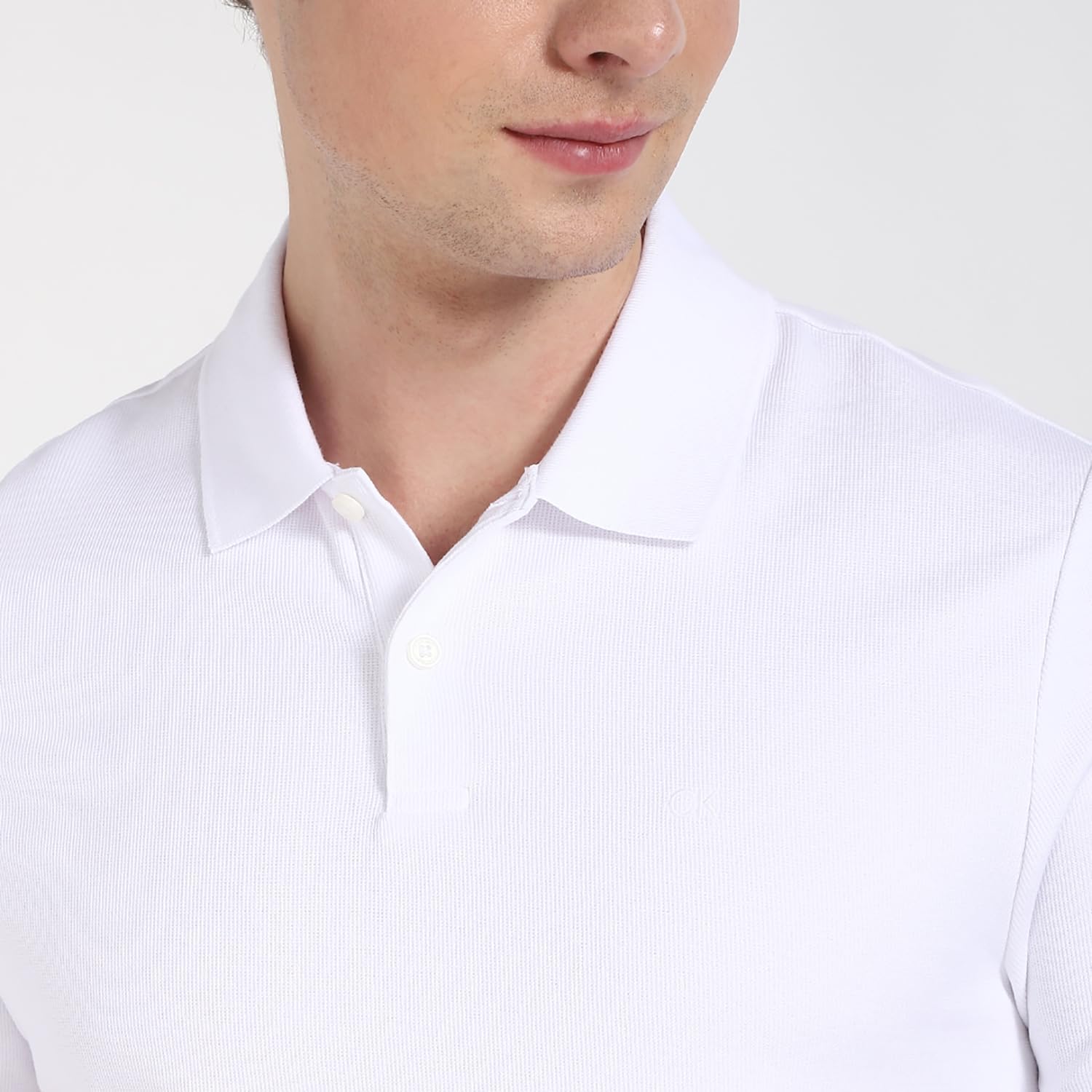 Calvin Klein Men's Micro Waffle Polos