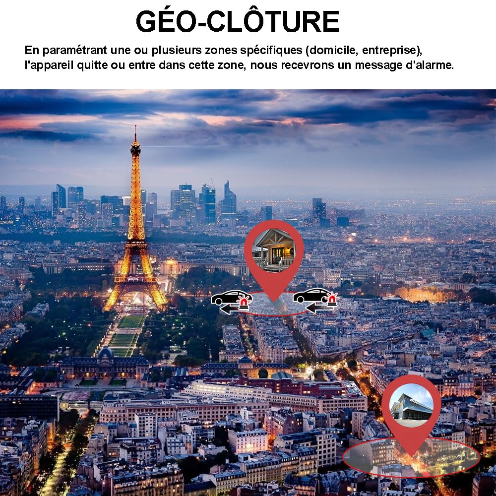 TKMARS Traceur GPS Voiture en Temps réel Anti-Lost Couper et Retourner l'huile à Distance avec ACC Tracker Voiture Peut Afficher l'historique et Définir des Barrières Géographiques 4GTK806