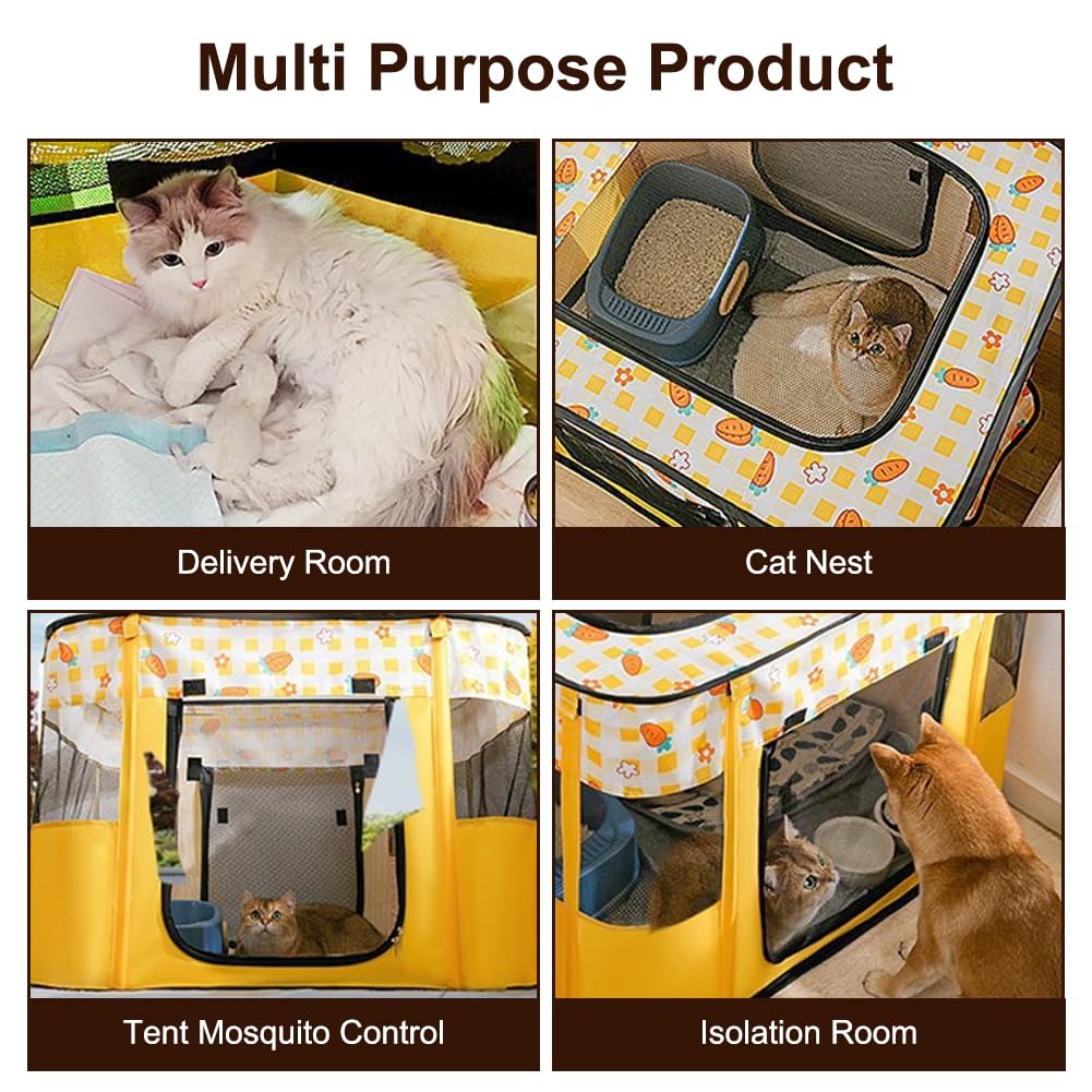 Recinto per cuccioli Oxford – Recinto pieghevole impermeabile per animali domestici, 70x55x40cm, per cani, conigli, gatti e porcellini d'India, per interni ed esterni (viola)