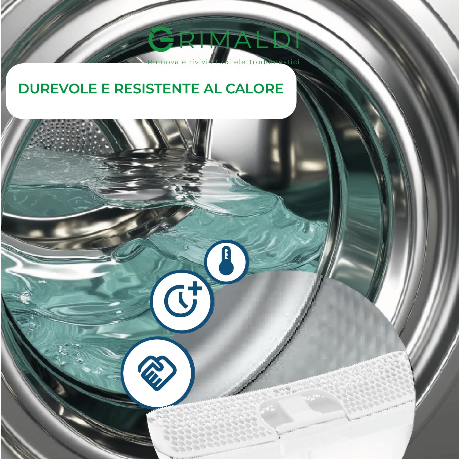 Filtro Lanugine Pieghevole Per Asciugatrice - Compatibile Con AEG, Juno, Zanker, Zanussi (Sostituisce 807453901/9) - 4