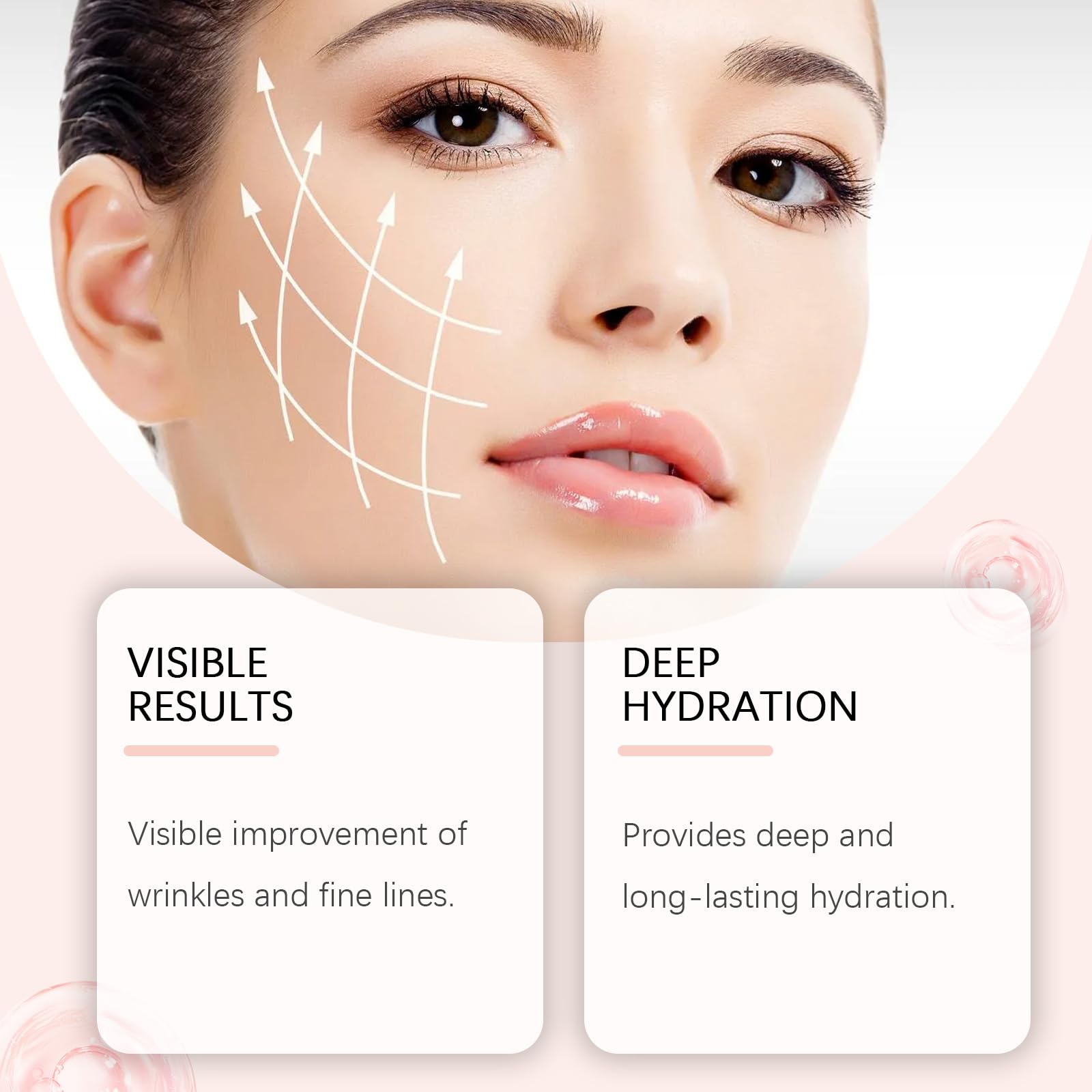 Serum przeciwzmarszczkowe, rozjaśniające serum z witaminą C, redukujące zmarszczki, ujędrniające krem, Power Fix Advanced Anti-Aging, wyraźnie redukuje drobne linie (6)
