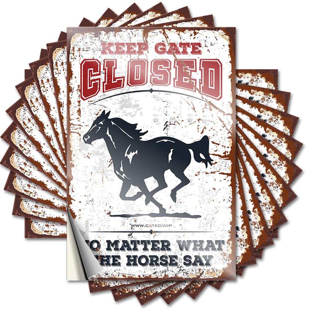 Keep Gate Closed No Matter What The Horse Say Quote Boys Bedroom Accessories | Cozy Laptop Removable Decal Pack(6X9CM)