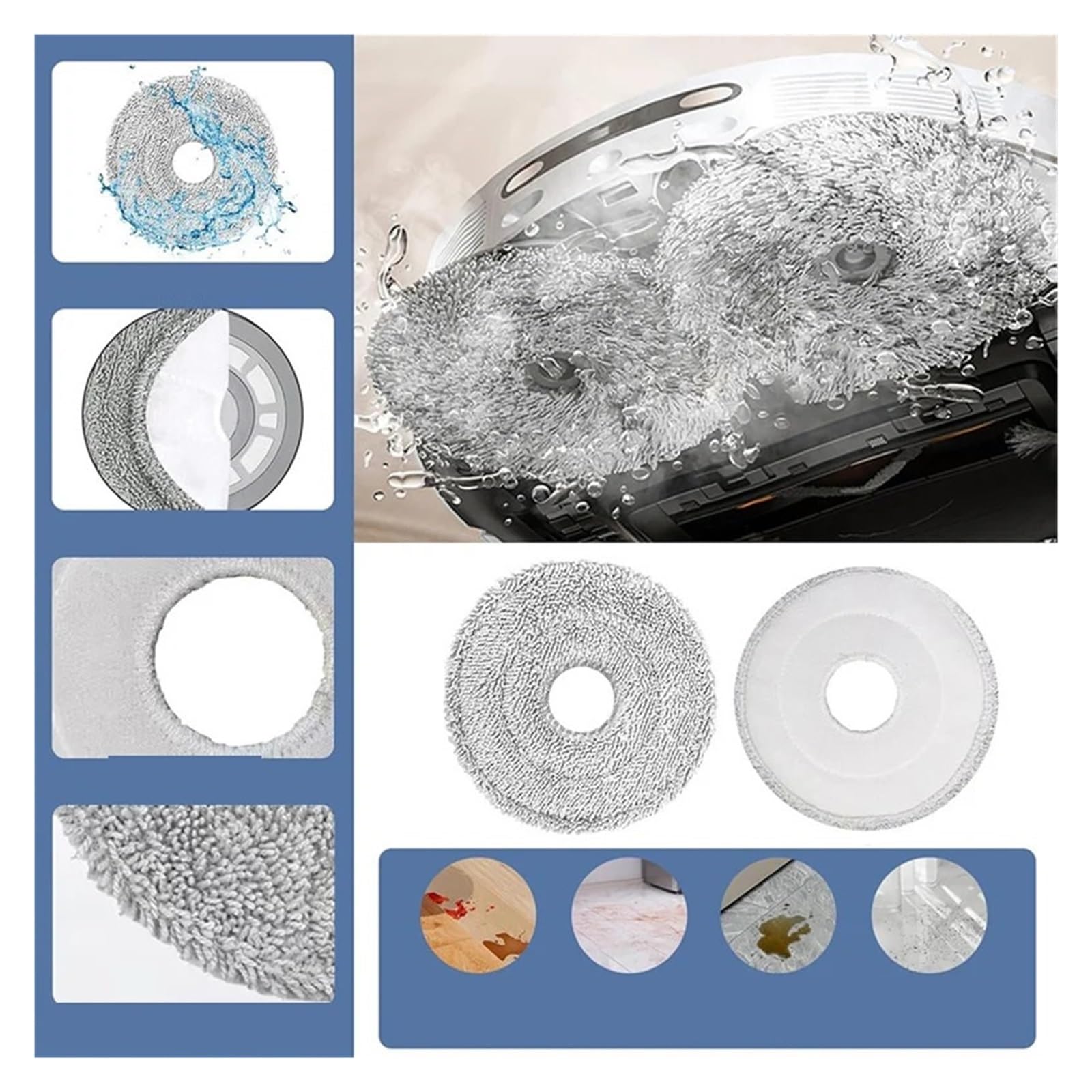 Generisch Hauptbürste, Seitenbürste, HEPA-Filter-Set
