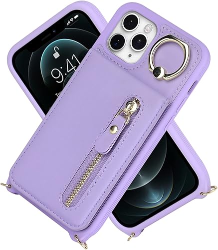 Miniatura 3 de Funda para iPhone 11 Pro Max con tarjetero para mujer, iPhone 11 Pro Max, con correa y ranuras para tarjetas de crédito, cruzado con cremallera y