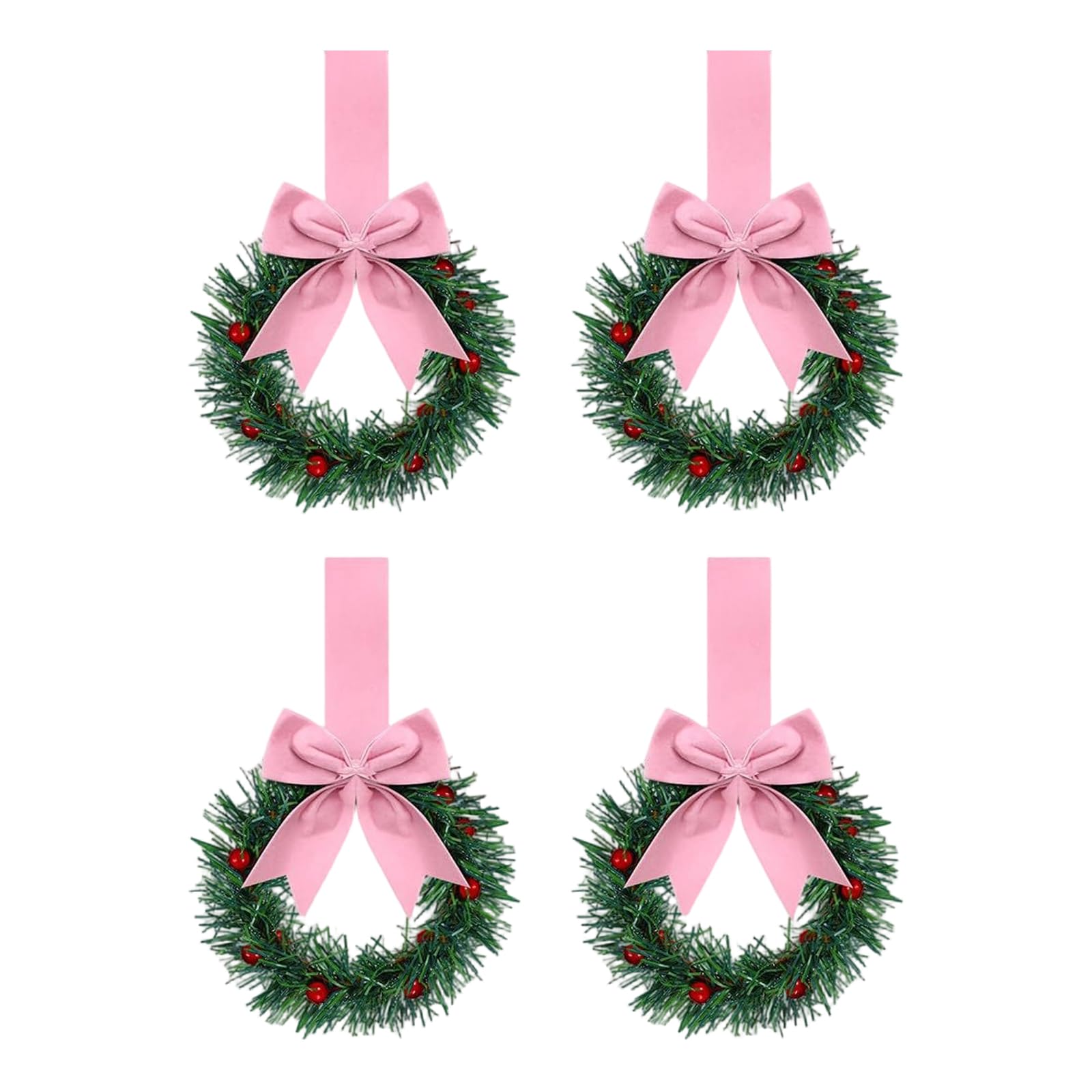 Bowknot Closet Hooks with Ribbon Designs Multipurpose Wreath Hanging Rings for Home Holiday Festival Decoration Multipurpose Decoration Rings