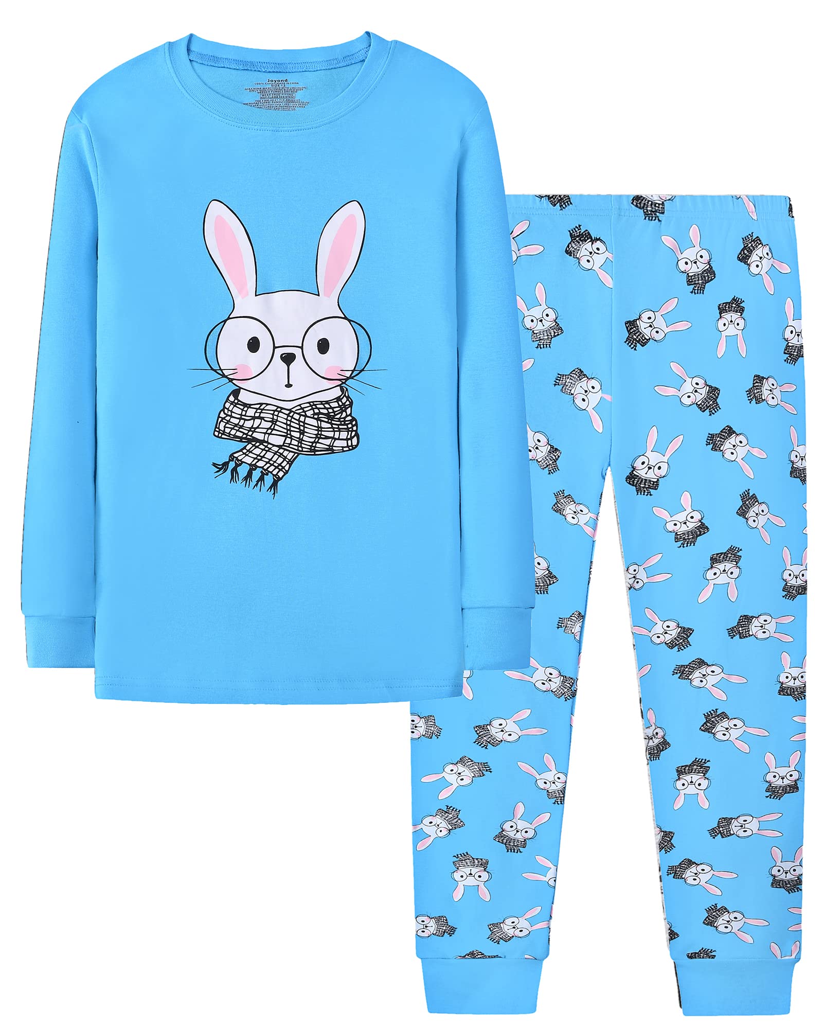 Joyond Easter Pajamas For Boys Girls Soft Cotton Kids Bunny Pjs Set Size 2T-12Years