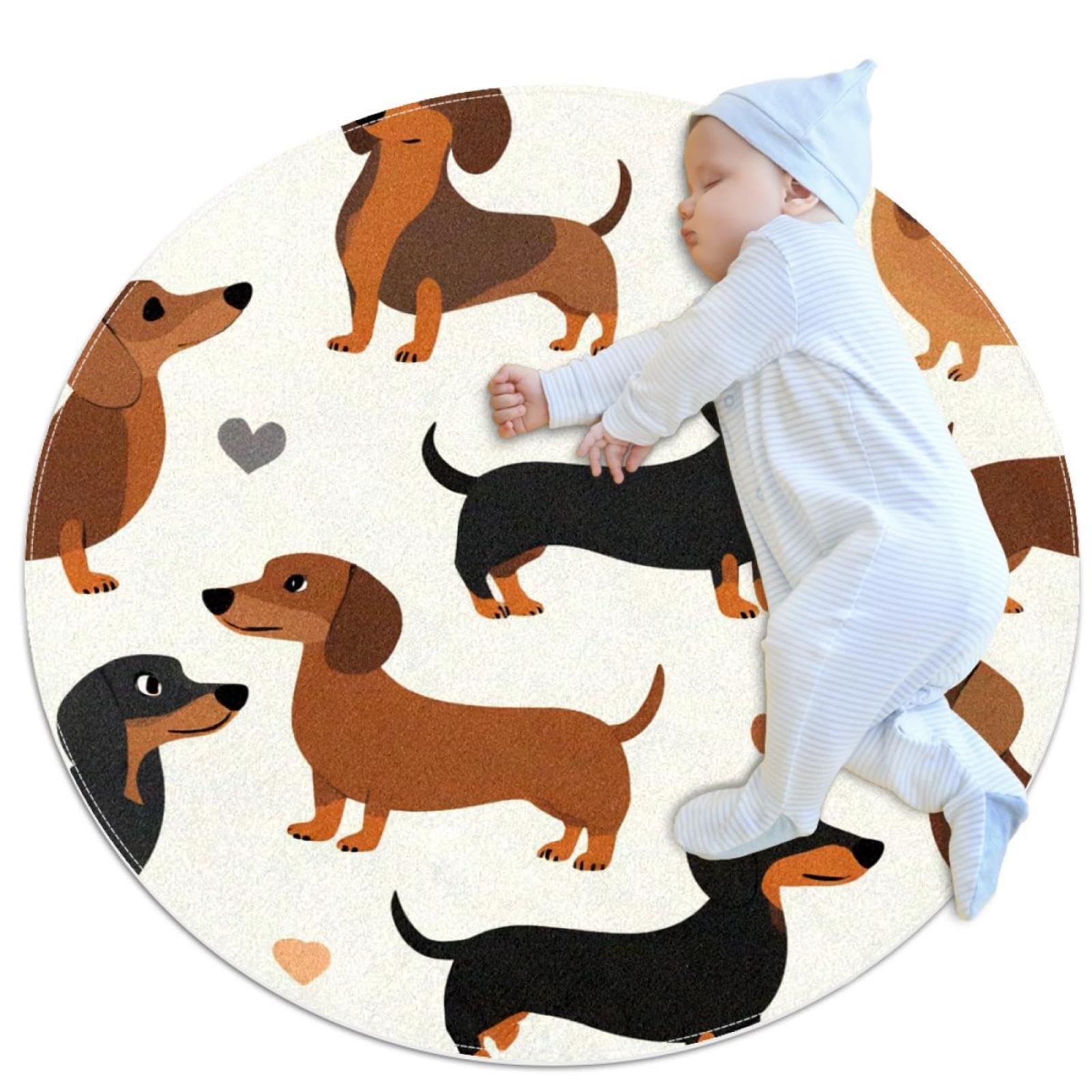 Tapis teckel antidérapant évite les glissades en salle de bain et chambre