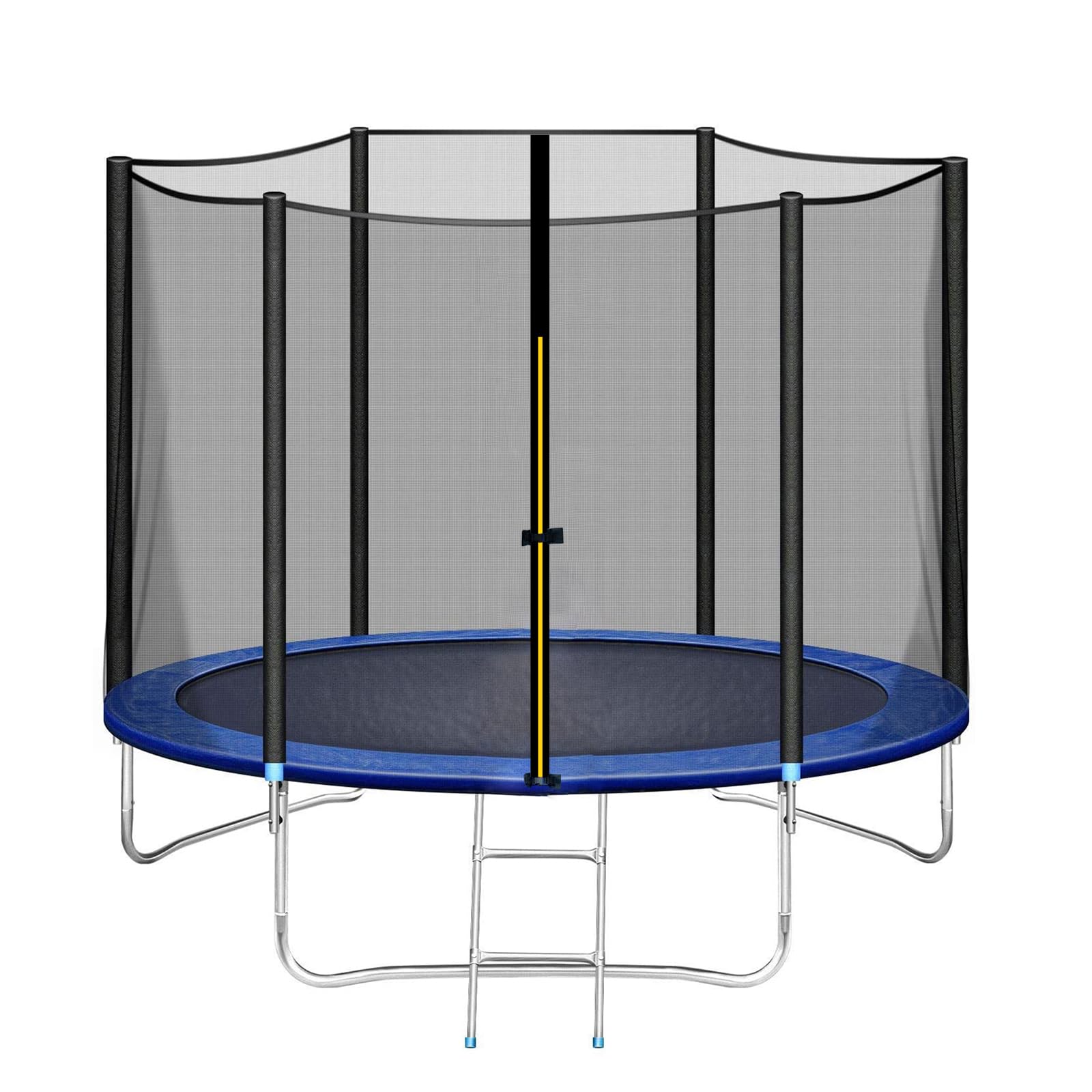 Filet de Remplacement pour Trampolines, ø 150 183 244 306 366 396 427 488cm Rond Filet de Sécurité pour Trampoline avec Entrée Zippée, Filet de Protection pour 6 8 12 Barres,183cm 6 Barres