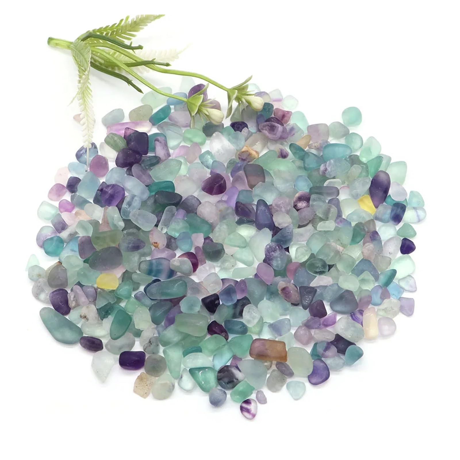 Naturalny podłoże kwarcowe do akwariów, Akwarium Żwir Kryształy Kamienie kwarcowe Multicolor 1-10mm 20g 50g 100g(Color 26,100g)