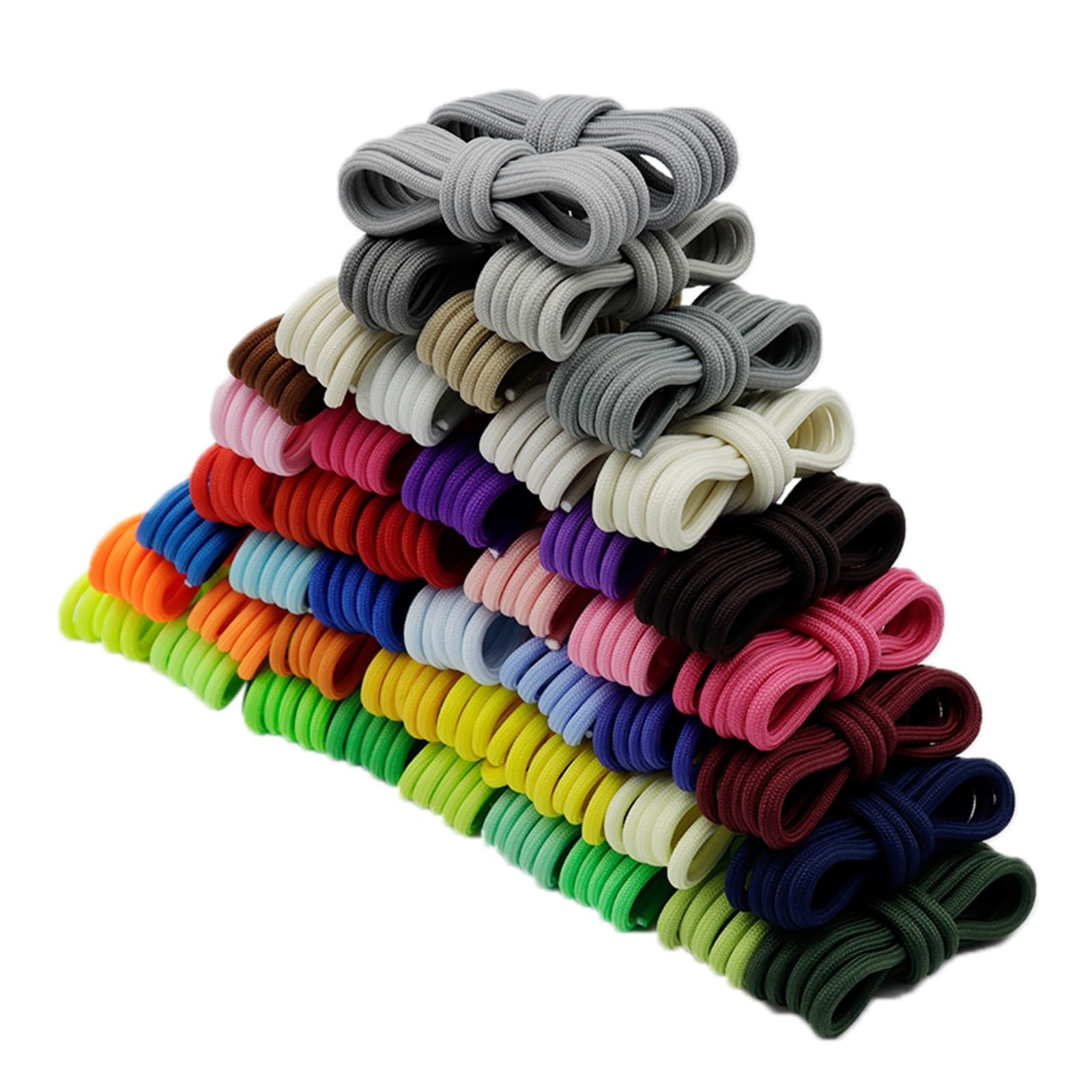 Cordones, Cordones Redondos de poliéster Zapatos Verdes Extra Mujeres Hombres Zapatillas Deporte(2743 Fluo Green,180 cm)