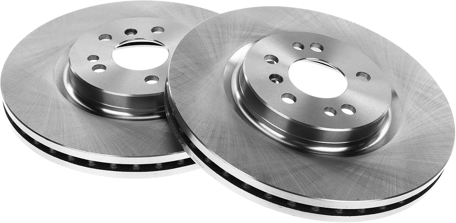 A-Premium 12.99 inch(330 mm) Front Vented Disc Brake Rotors + Ceramic Pads Kit Compatible with Select Mercedes-Benz Models - W164 ML320/ML350/ML450/ML500/ML550, W251 R320/R350/R500, 6-PC Set