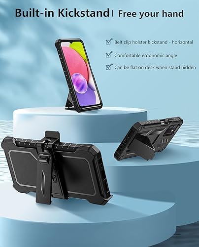 Miniatura 4 de SOiOS Funda para Samsung Galaxy A03s funda de protección de grado militar a prueba de caídas para teléfono celular  Fundas protectoras resistentes