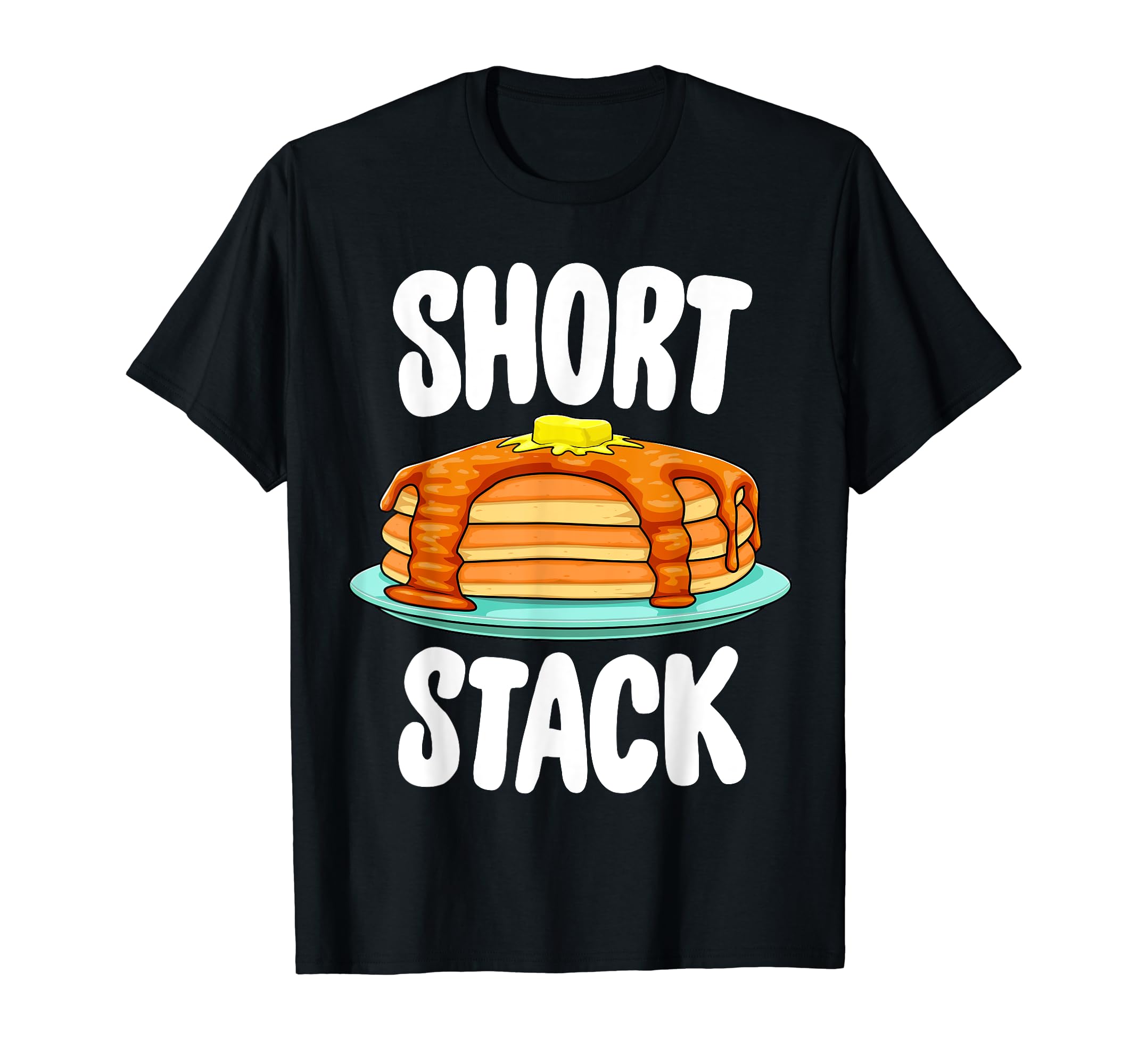 Pancake Tees By VMFunny Short Stack Pancake Tee Shirt Foodie Brunch Gift T-ShirtOEKO-TEX STANDARD 100