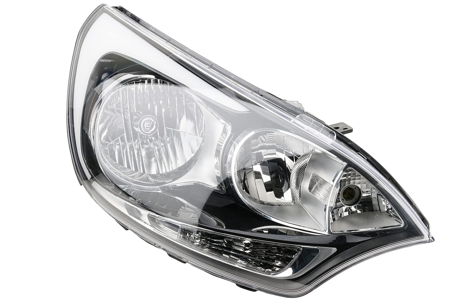 Johns Faro anteriore alogeno per Kia Rio UB 09/2011- destra + lampadina