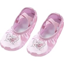 Loyan Girl Ballet Practice Shoes for Dance Training Performance Slipper Kid Toddler Flat Full Shoes Gym Yoga Ballerina