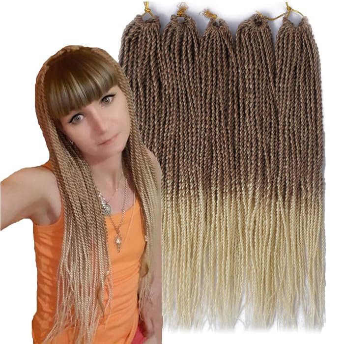 Dingxiu Havana Mambo Flechthaar – 6 Packungen, Je 55,9 Cm, Farbe 1B – Synthetische Twist-Zöpfe Für Senegalesische Flechtfrisuren