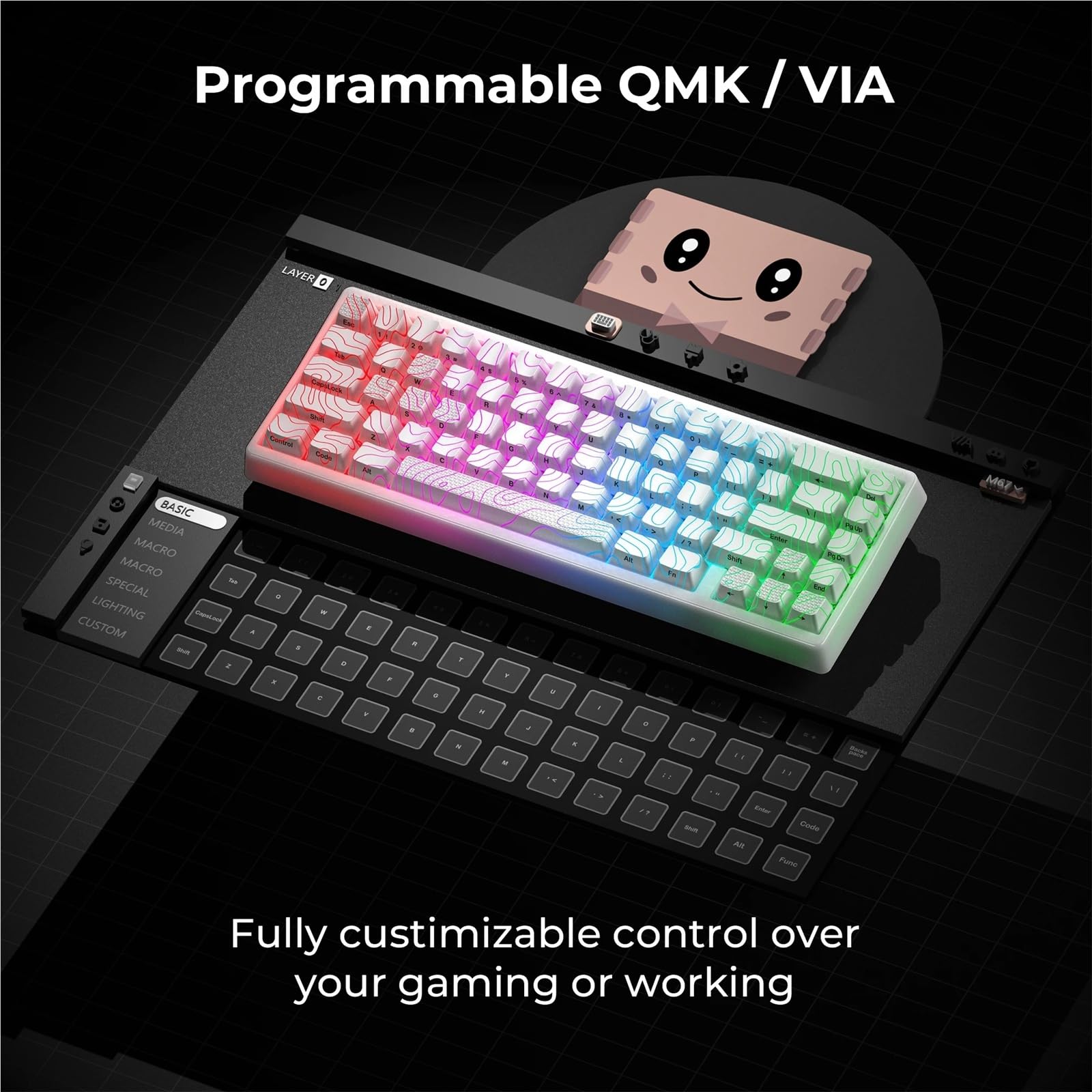 Compatible for XVX M67 JadeStone 65% Wireless KB | IMD-Tech