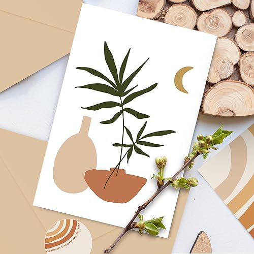 Miniatura 7 de AnyDesign Tarjetas motivacionales bohemias a granel, paquete de 30 tarjetas de felicitación boho arcoíris You Are Awesome con calcomanía de sobre,