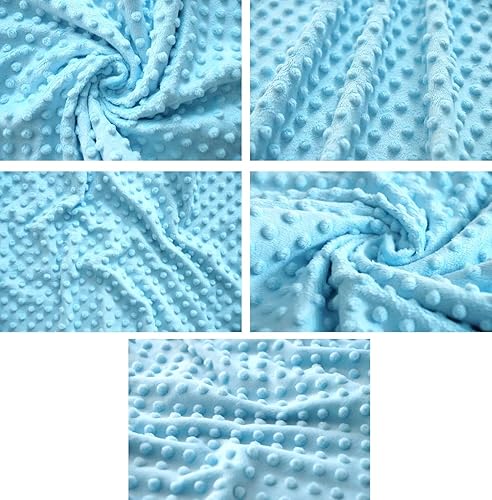 Miniatura 3 de Barcelonetta  Tela de lunares Minky  Tela de manta de lunares para abrazar  Felpa  60 pulgadas de ancho  Funda de almohada, manta acogedora, costura