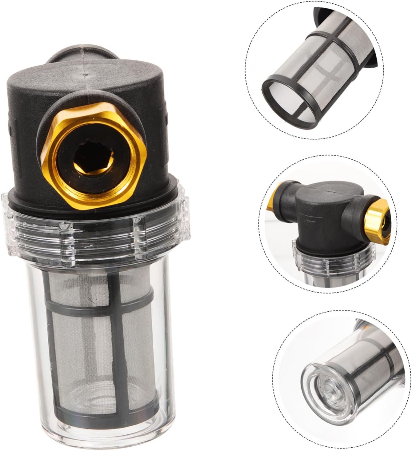 Sediment Filter for High Pressure Washer Portable Garden Hose Inlet Filter Convenient Water Filtration System