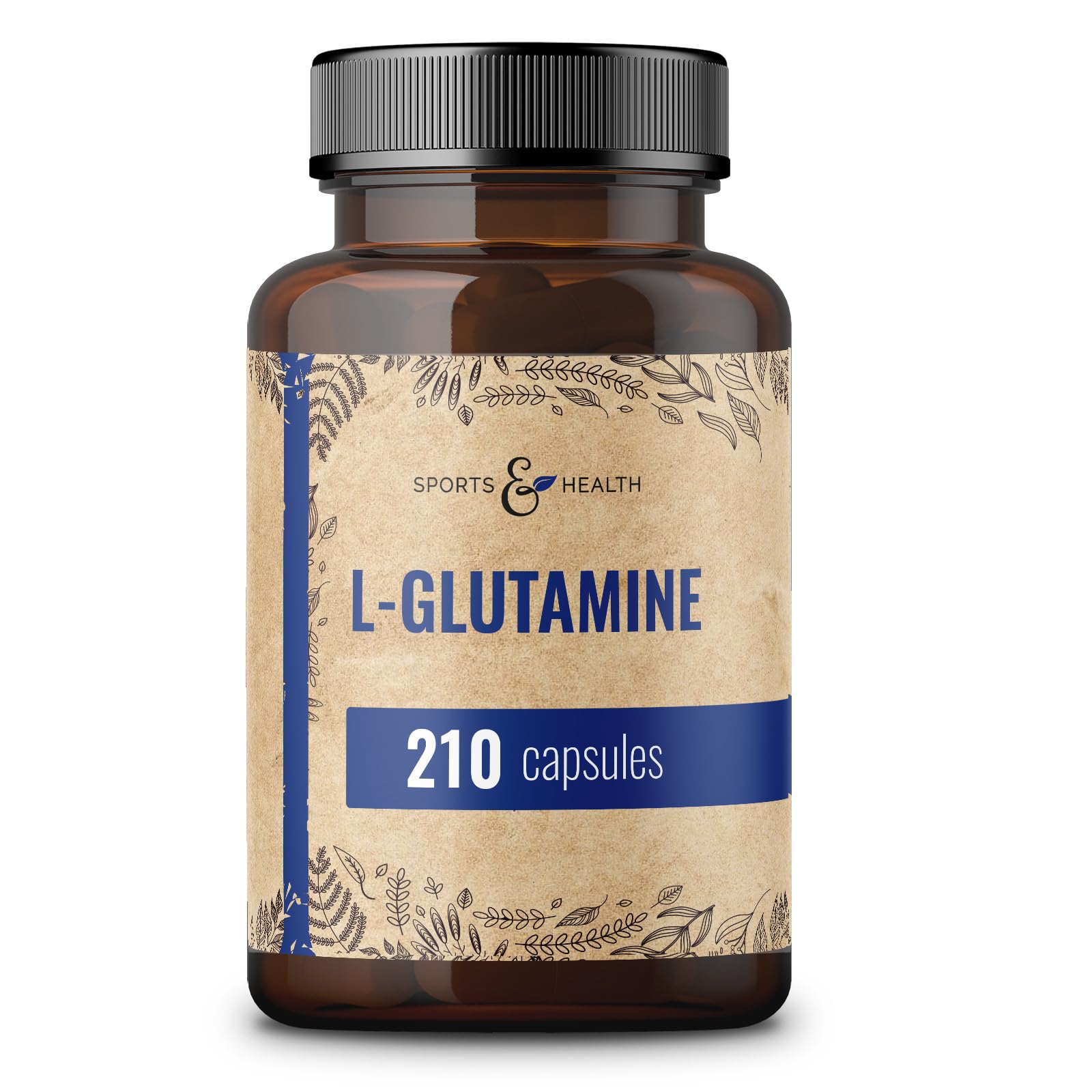 L Glutamine Gélules - 210 gélules - 750mg de L-Glutamine pure par dose journalière - acide aminé de très bonne qualité - 7 mois d'approvisionnement