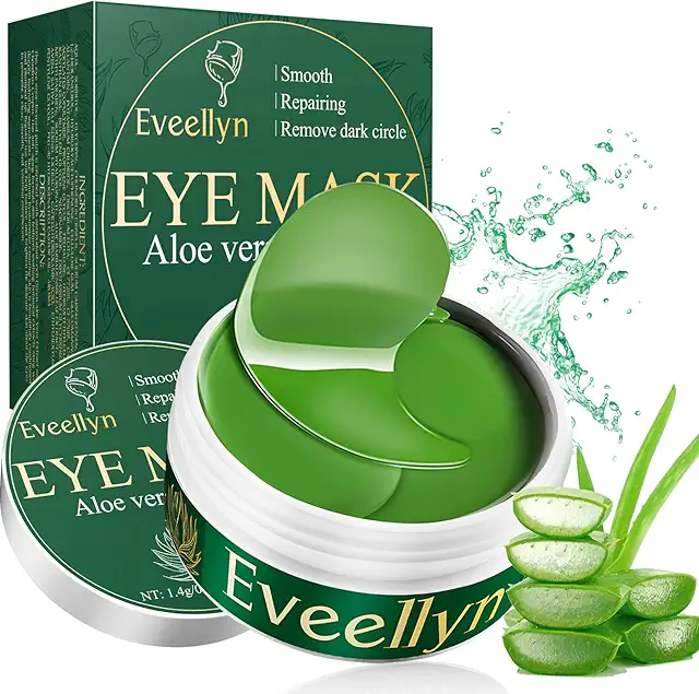 Patch Yeux Aloe Vera Anti-âge - Réduit Cernes, Poches et Rides - 60 pièces