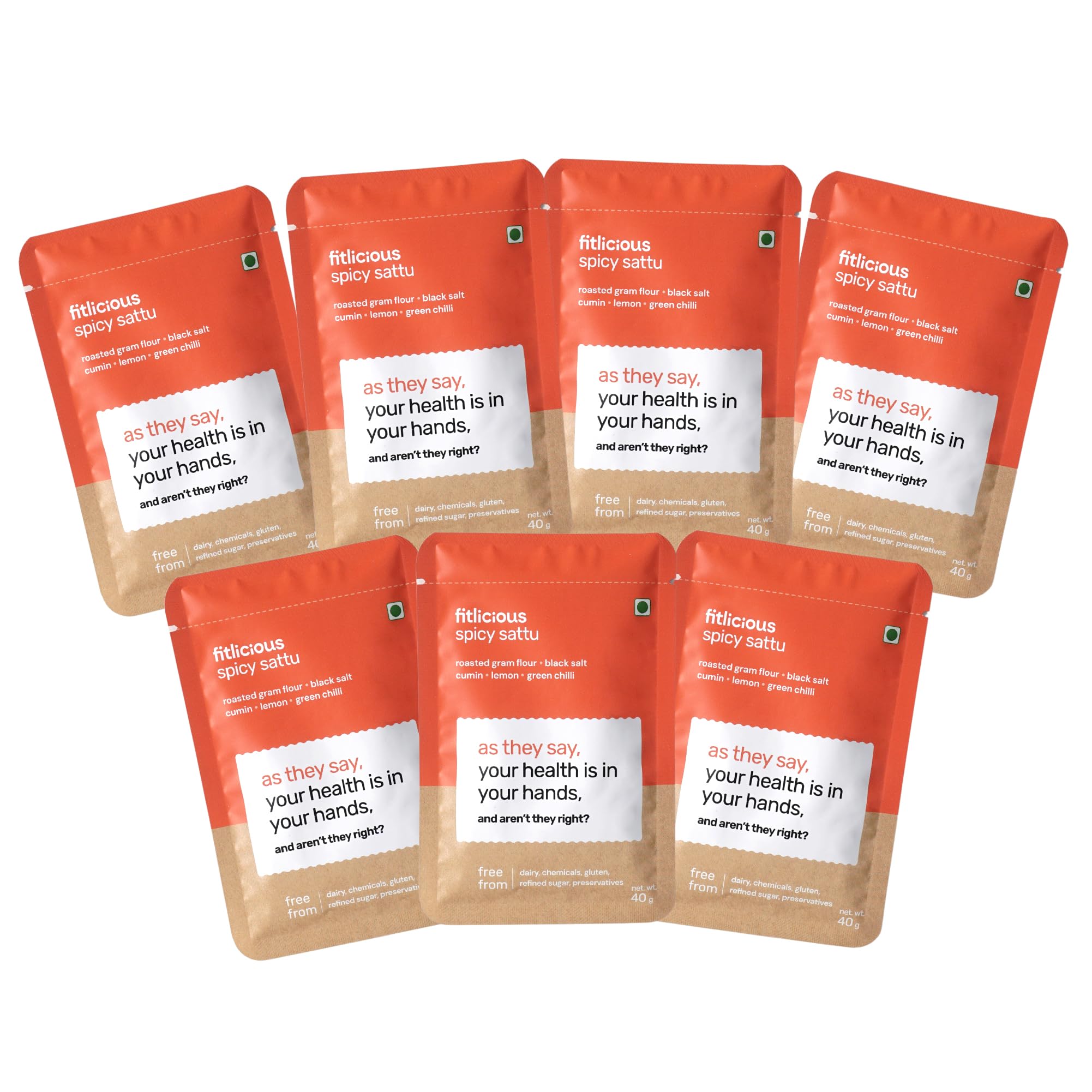 fitlicious Spicy Sattu | Roasted Gram Flour | High-Protein & Fiber-Rich | 100...