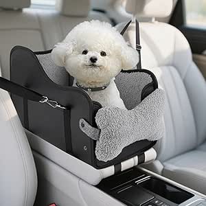 Center Console Dog Car Seat - Truck Dog Booster Seats For Small Dogs And Puppies 5-13lbs, Pretty