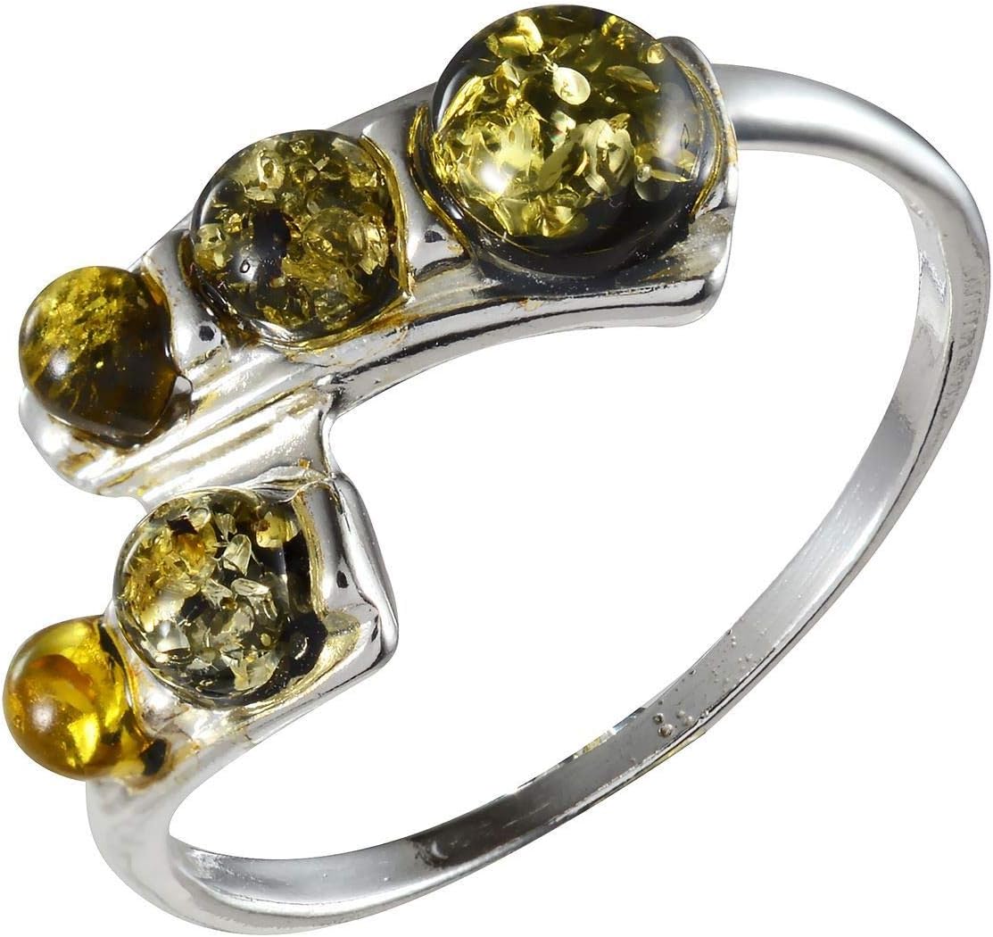 Sterling Silver Ring with Baltic Green Amber Aria Burundi Ubuy