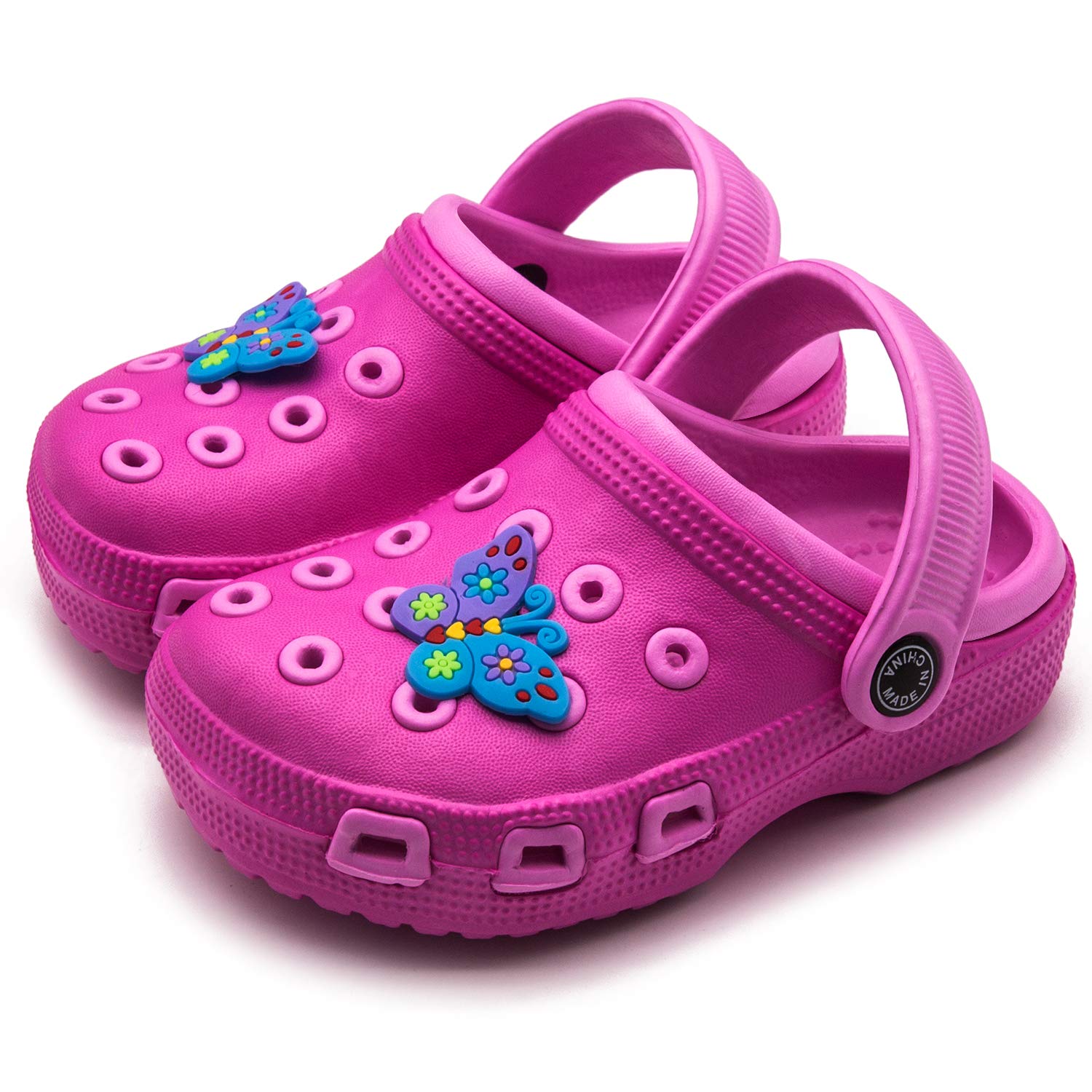 Knemksplanet Toddler Little Kids Clogs Slippers Sandals, Non-Slip Girls Boys Clogs Slide Lightweight Garden Shoes Slip-on Beach Pool Shower Slippers