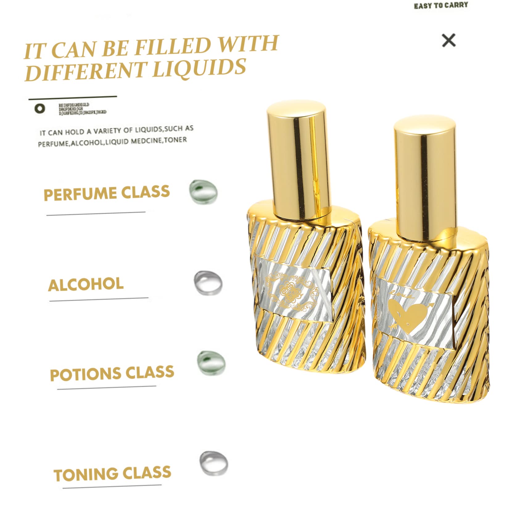FRCOLOR 3 Set Di Contenitori Per Profumi Da Viaggio Riutilizzabili Contenitori Per Bottiglie Da Viaggio Comprimibili Mini Dispenser Di Profumo Per Campeggio 2 Pezzi * 3