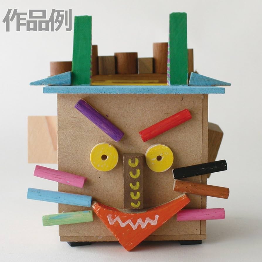 手作り木工雑貨 新品] 賽銭箱型貯金箱 木工工作キット ハンドメイド 神社 お寺