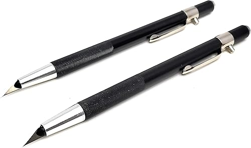 Miniatura 6 de Excel Blades Paquete de 2 cuchillos retráctiles K47, cuchillo de artesanía de precisión con hoja en ángulo # 65 para álbumes de recortes, plantillas