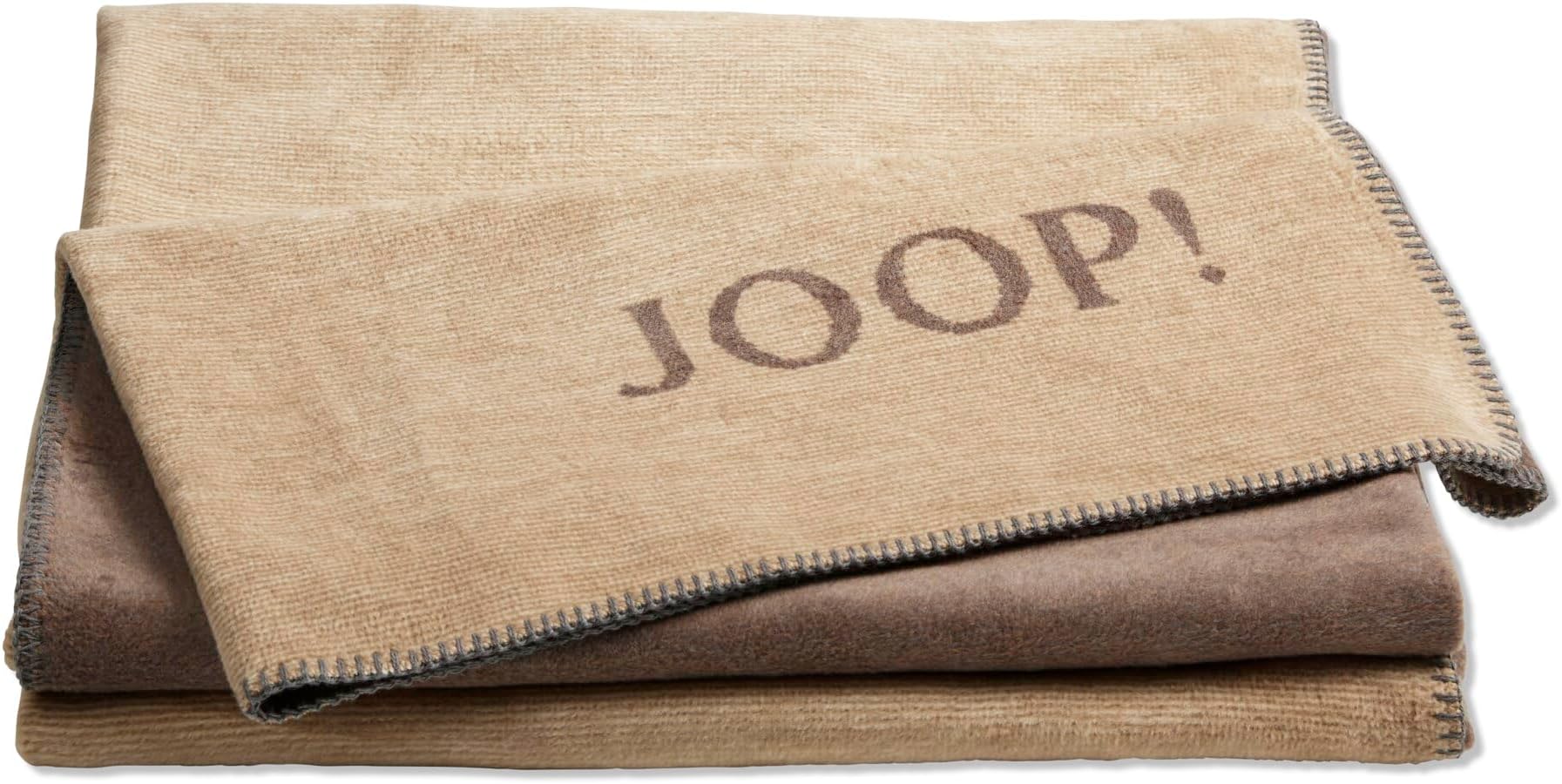 Joop! Melange doubleface cashew-kastanie pléd