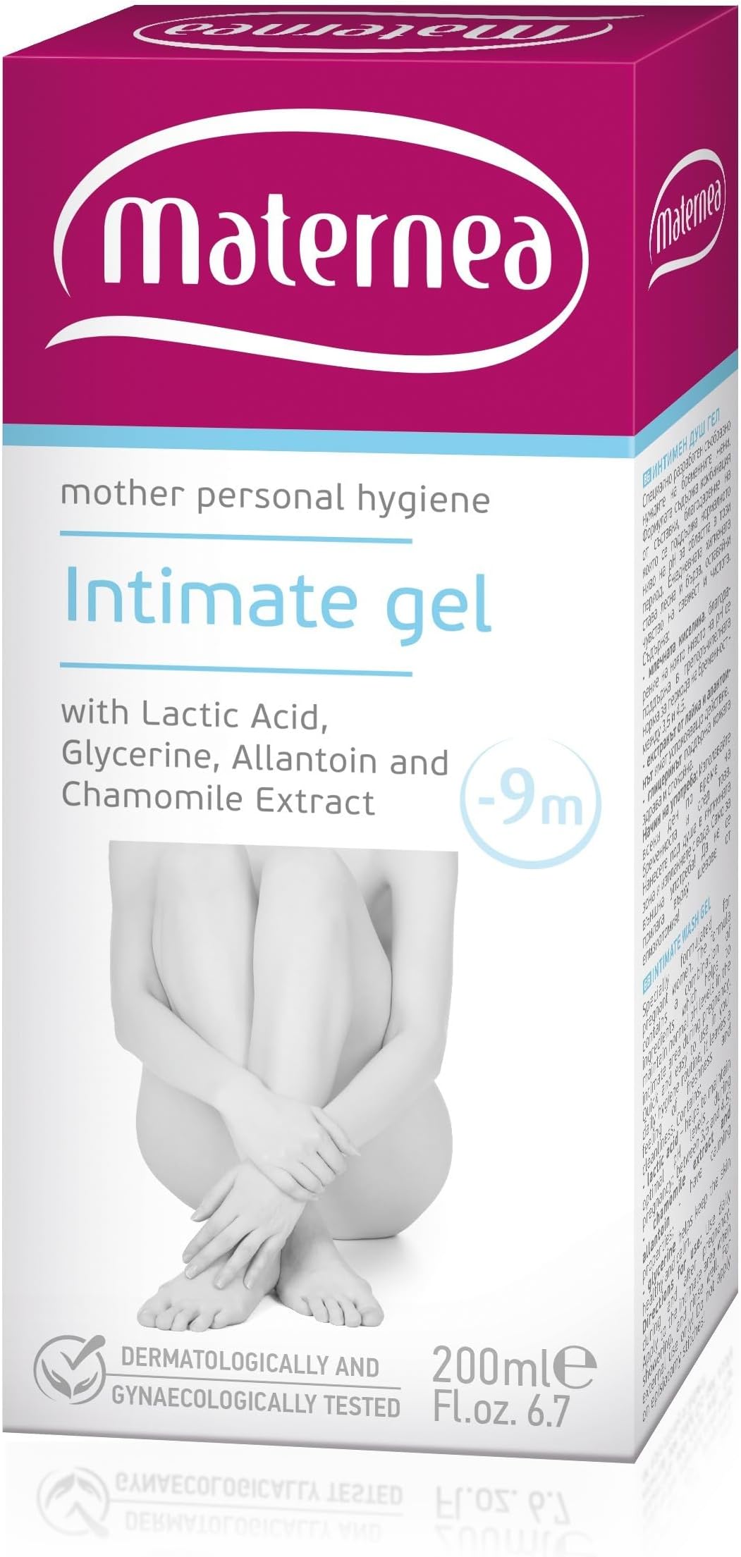Mother Skin Care Feminine Wash Intimate Gel with Lactic Acid, Glycerine, Allantoin & Chamomile Extract 200ml