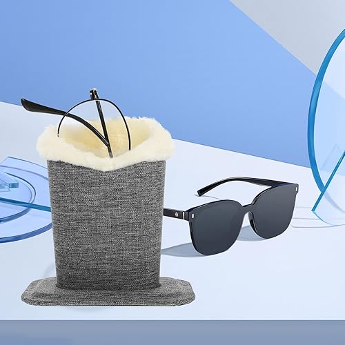 Vista 8 de COHEALI Soporte para gafas con forro de felpa para gafas