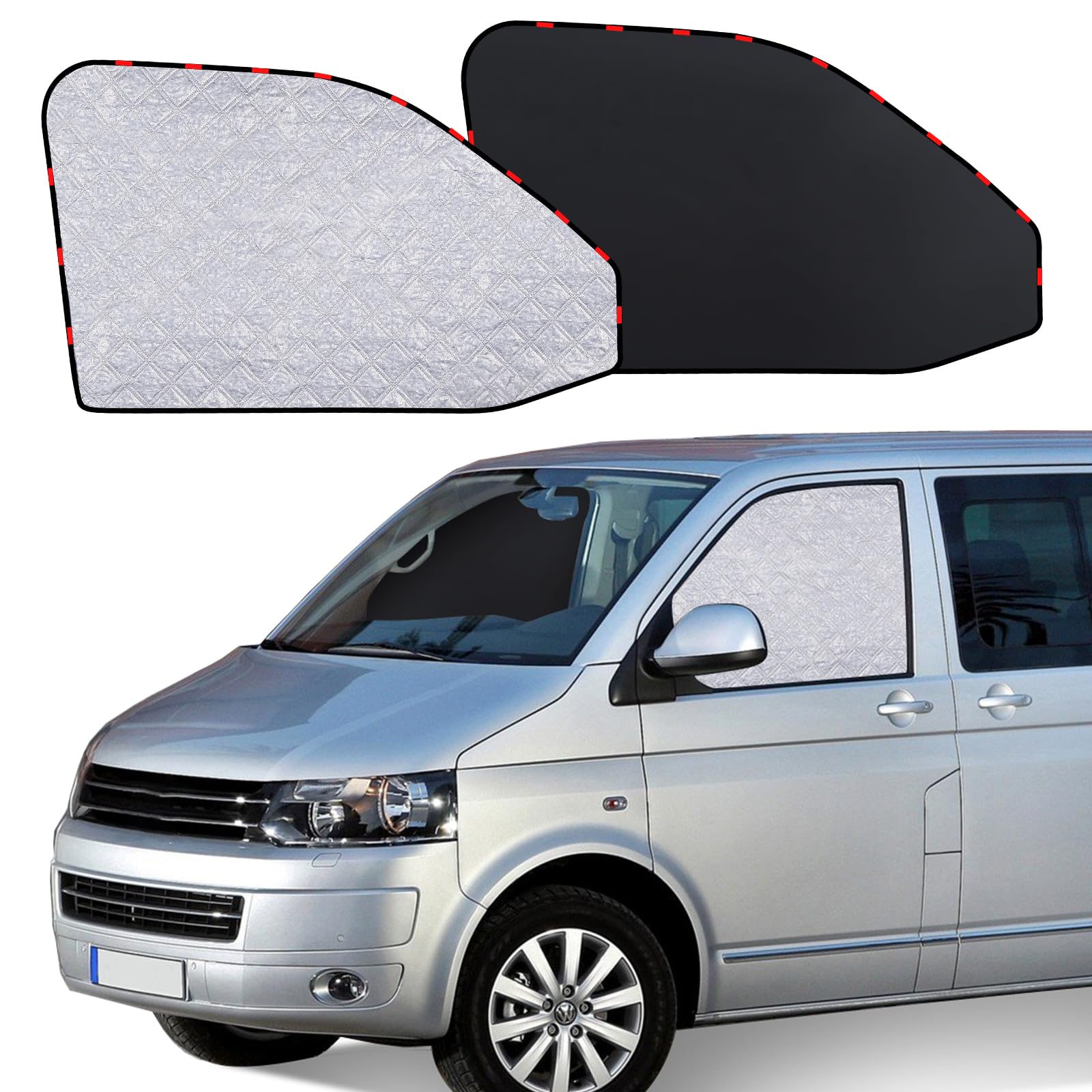 ZATOOTO Parasole Laterale per VW T5 T6, Tendine Magnetiche Auto, Parasole Interno per Viaggi in Campeggio, Protezione UV