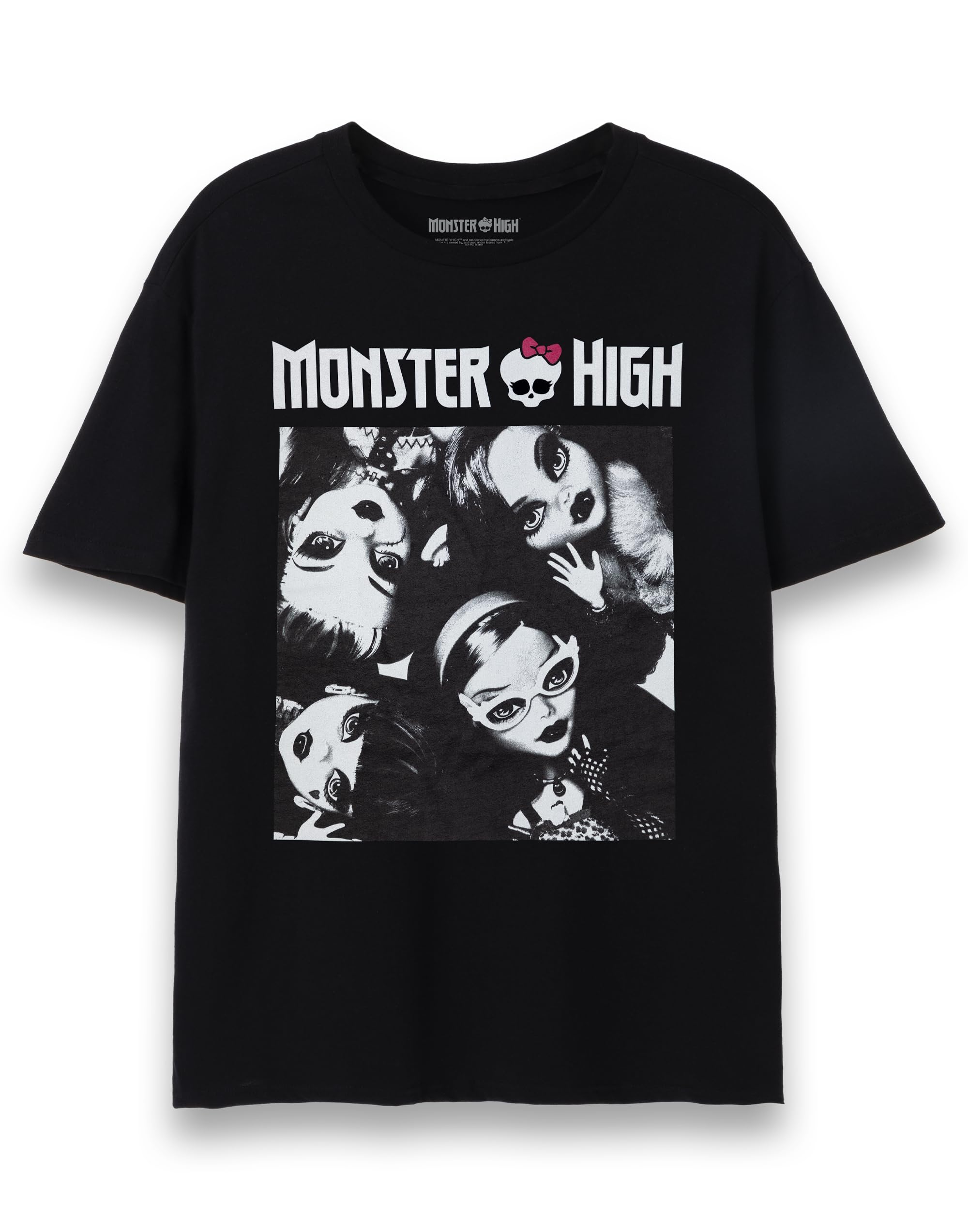 Vanilla Underground Women's Black Monster High Dolls Short Sleeved T-Shirt - Small